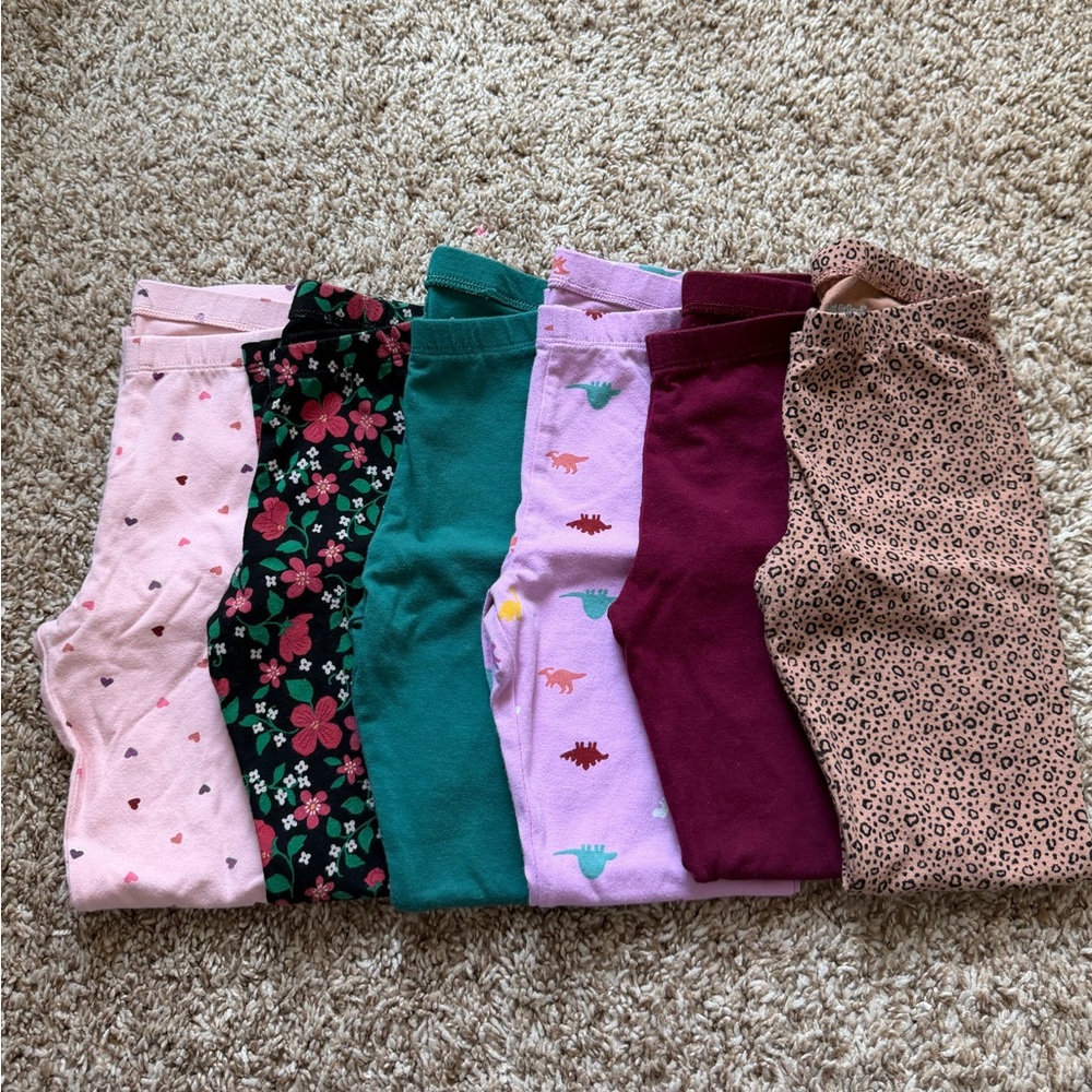 Cat & Jack Girls Assorted Leggings - Hearts, Floral, Dinosaur & Leopard Prints